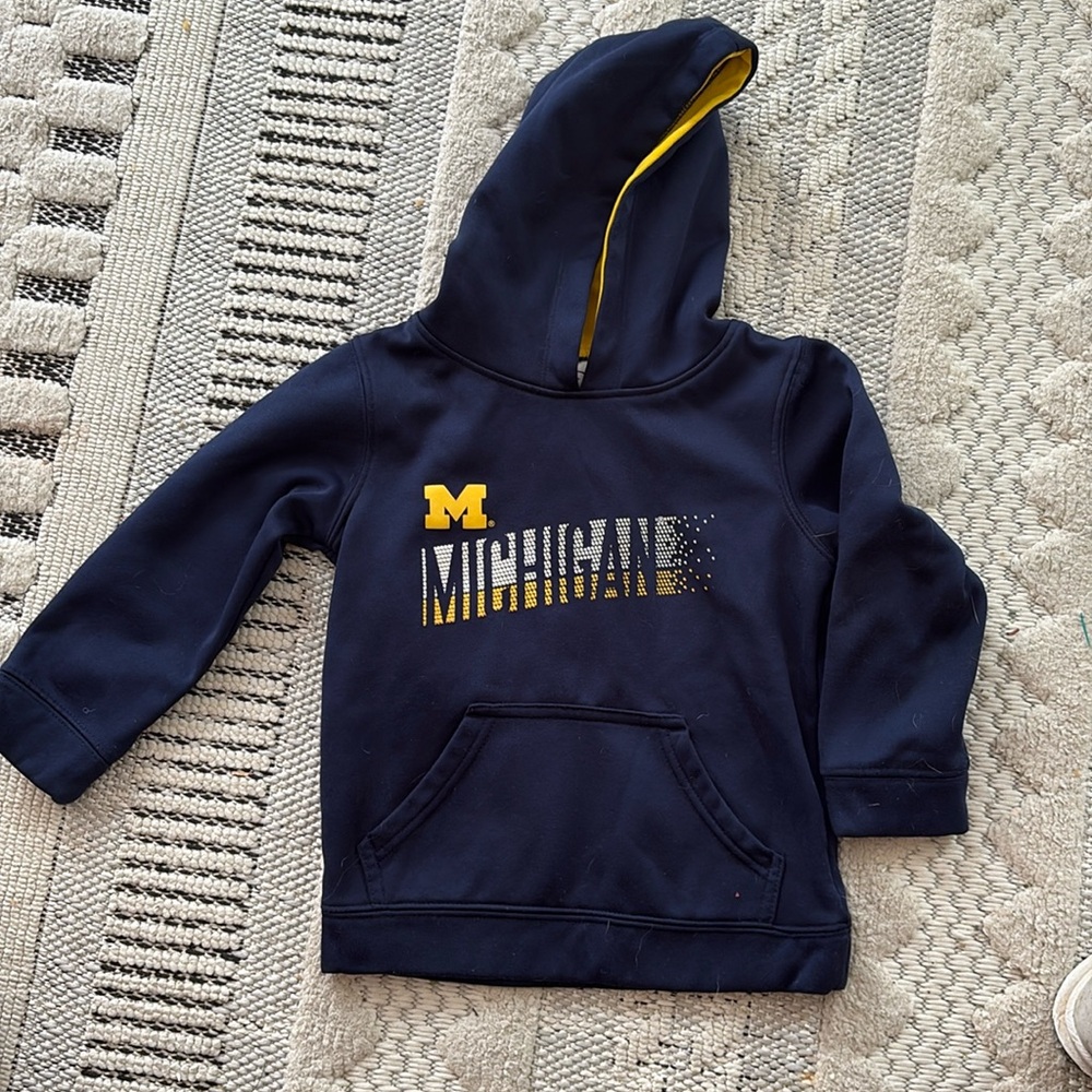 4T navy Michigan (university) horror sweatshirt. Gently used